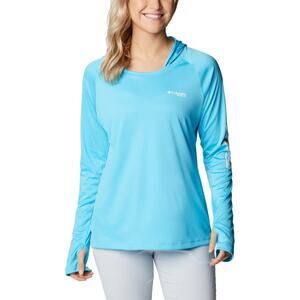 Columbia Women's Tidal Tee Hoodie, Atoll/White Logo Size XL 11738